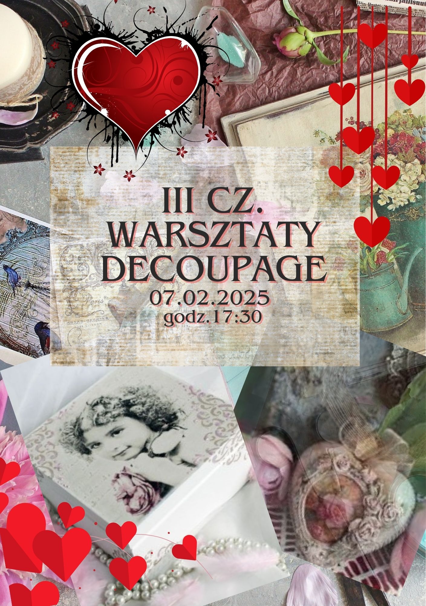 III część warsztatów decoupage