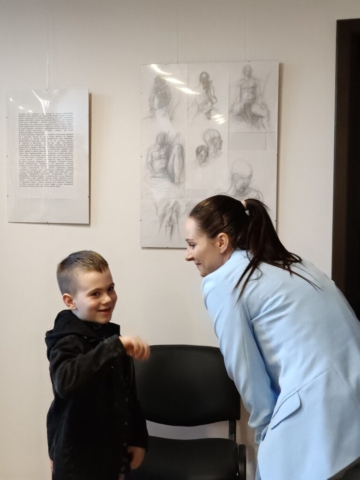 zdjęcia z wernisażu wystawy Aleksandry Hawran