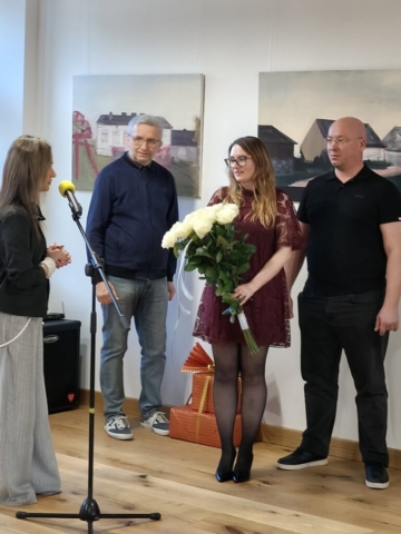 zdjęcia z wernisażu wystawy Aleksandry Hawran