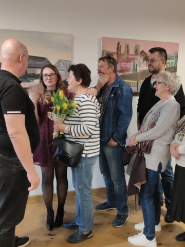 zdjęcia z wernisażu wystawy Aleksandry Hawran
