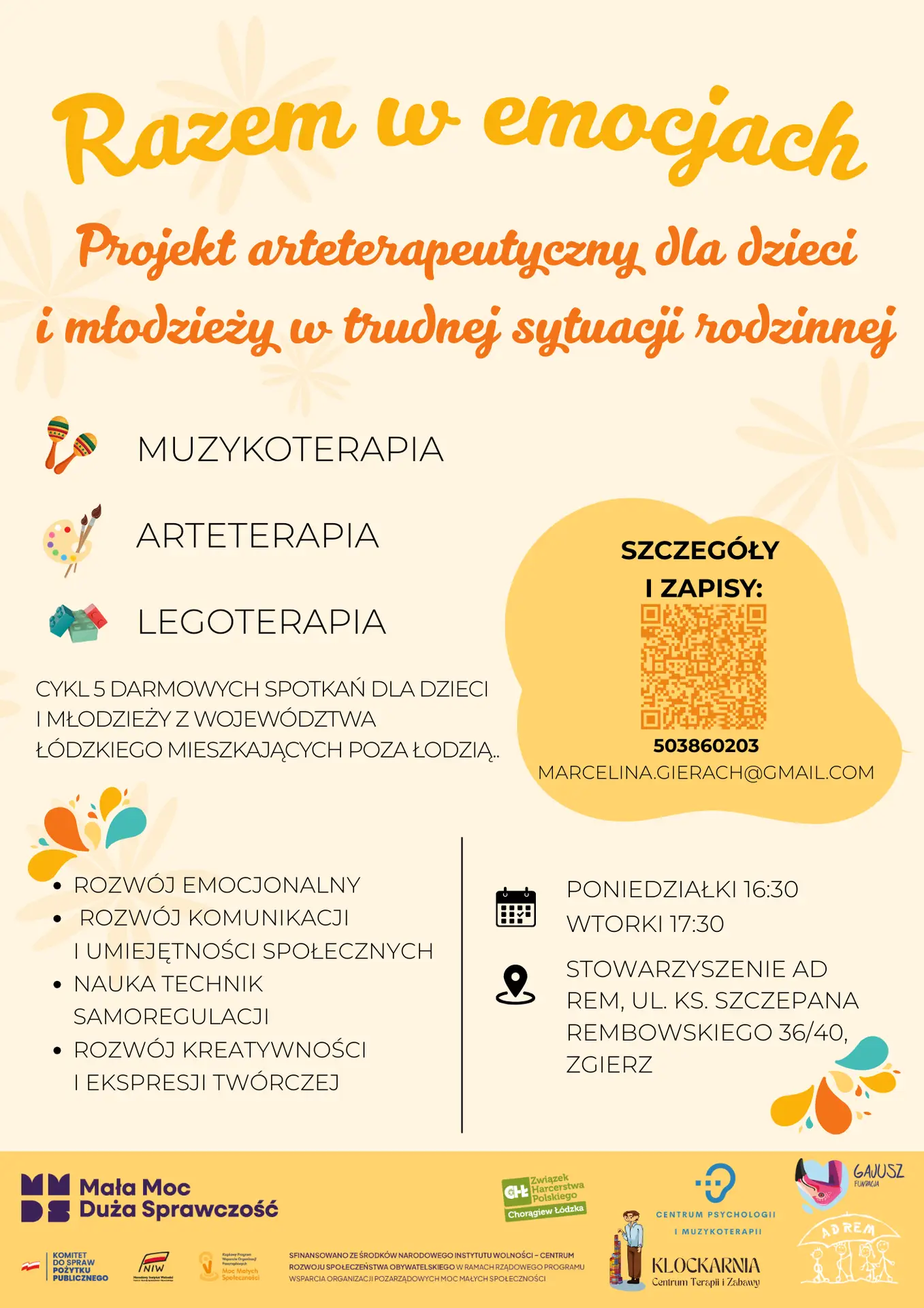 Razem w emocjach - plakat projektu