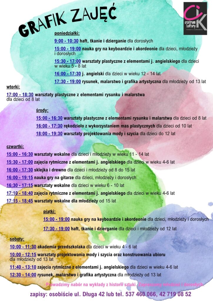 grafik zajęć CKPZ 2025 2026