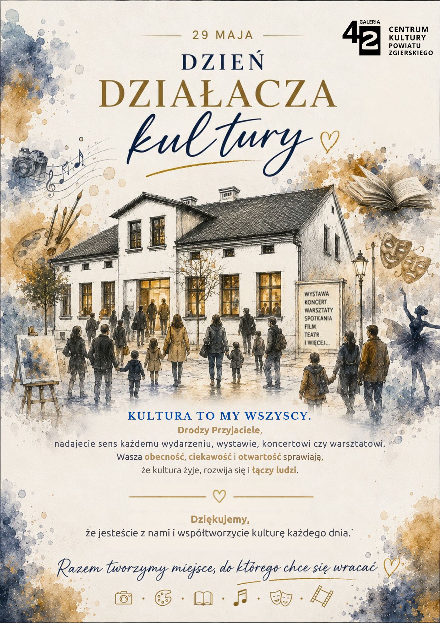 Życzenia z okazji Dnia Działacza Kultury